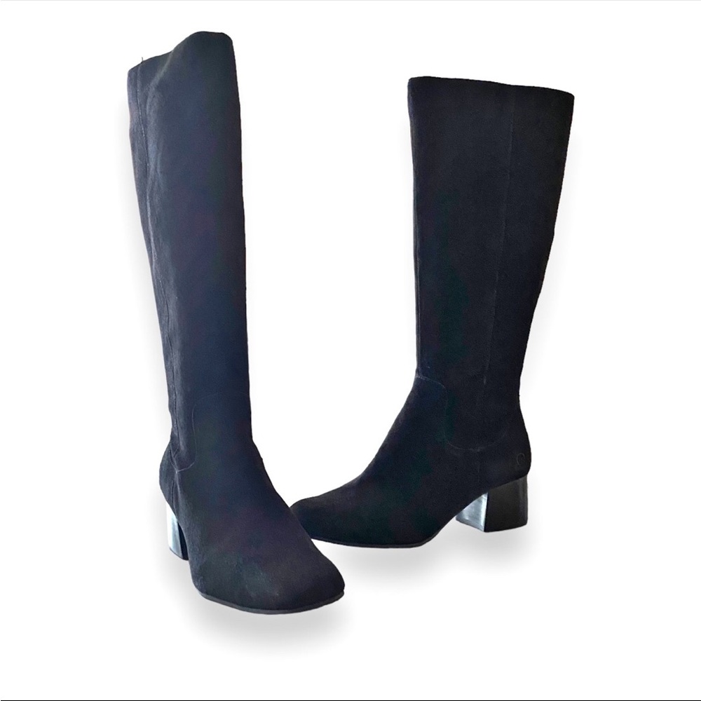 Born Black Heeled Knee-High Boots